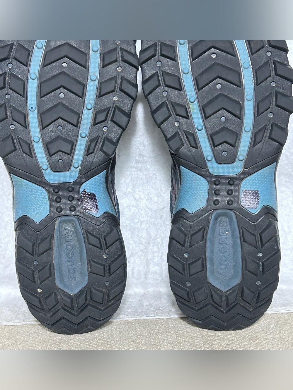 Saucony Excursion TR16 Mens Blue/Black Trail Running Sneakers Shoes SZ 12 Wide - Picture 10 of 11